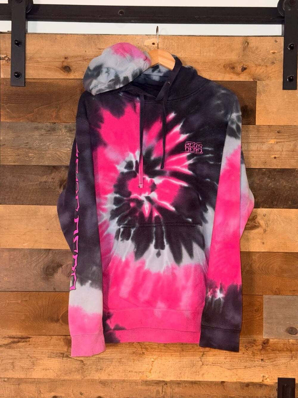 Zeds Dead Oversized Tie Dye Snake Graphic Hoodie M 0772